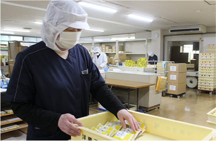 御菓子司 彩雲堂の製造部 - 生産調整課イメージ写真